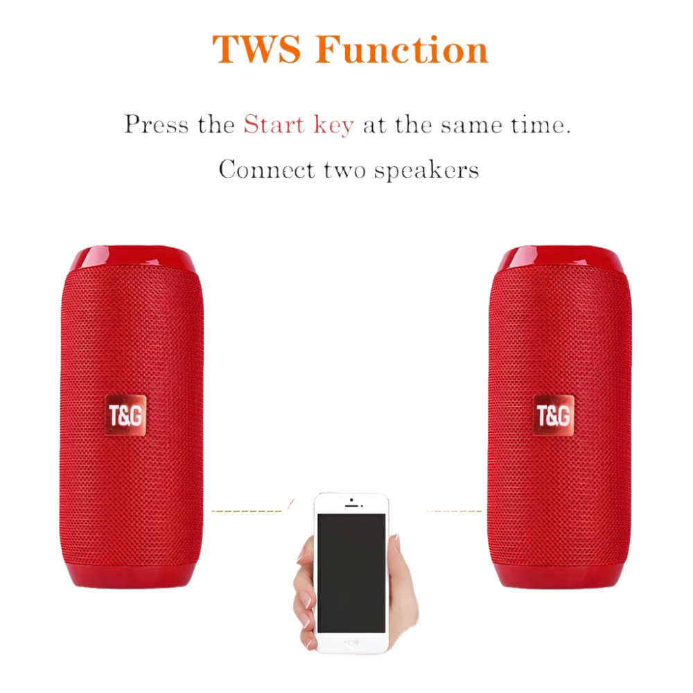 Wireless Bluetooth Speaker Box Subwoofer Radio FM Handfree Bass - TKINGS