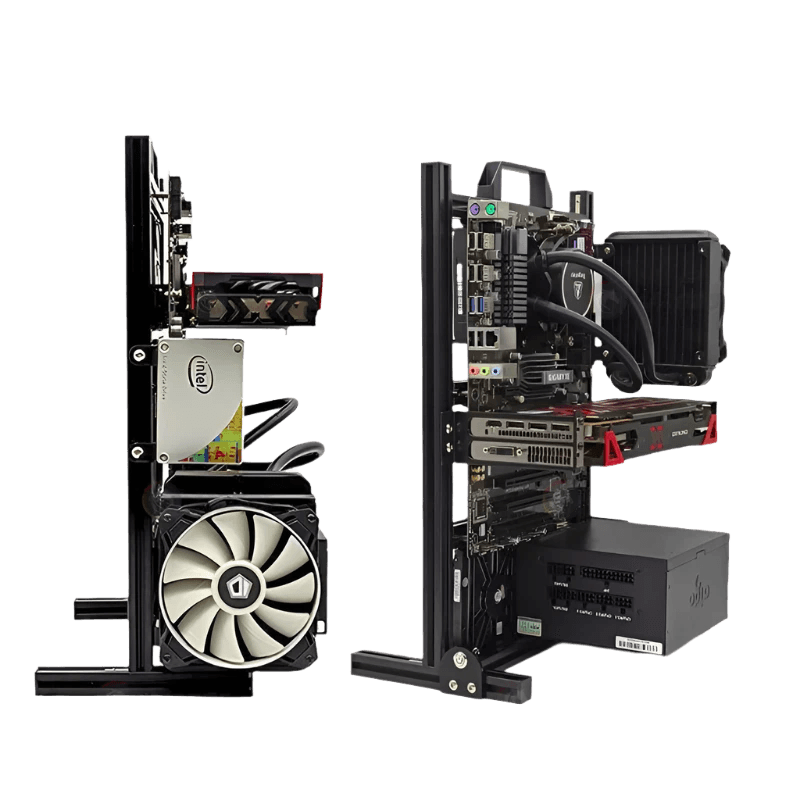 Aluminum Fully Open Case Frame Support ITX / MATX /ATX - TKINGS
