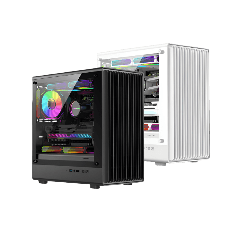 V1 MATX ITX Chassis Desktop Computer Side Transparent Glass - TKINGS