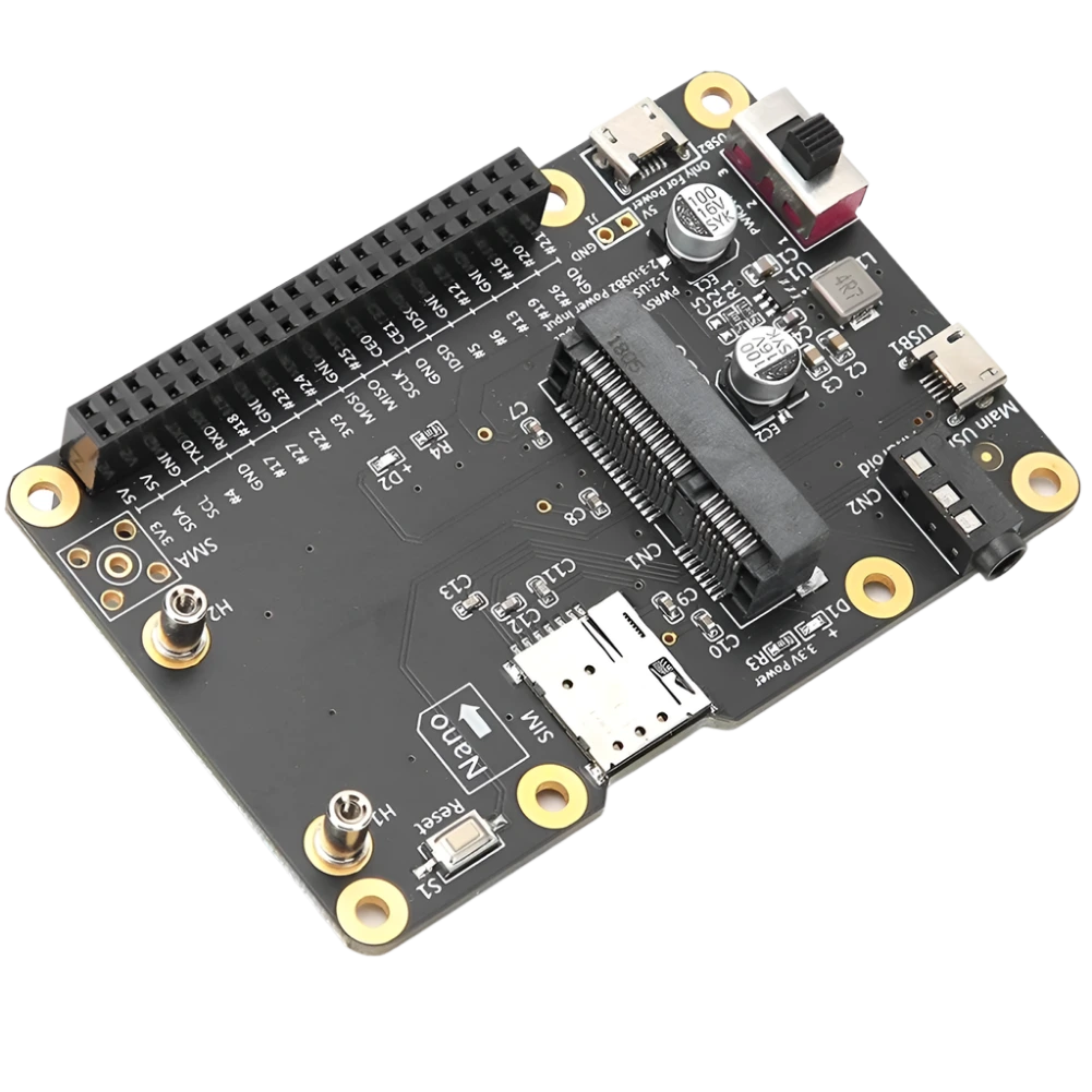 Mini 3G/4G/LTE Module HAT Portable USB Expansion Board with SIM Card - TKINGS