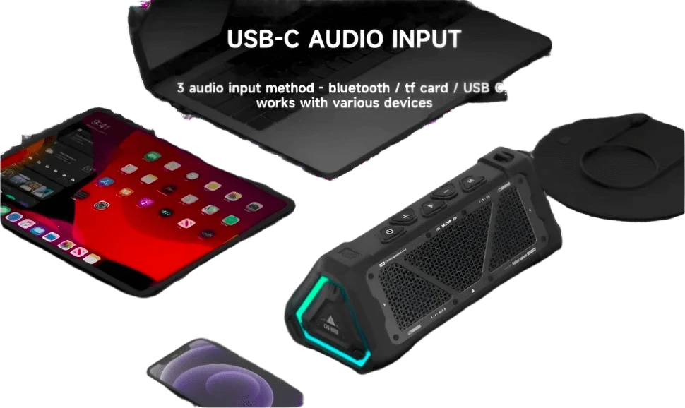 MLOVE P3 Outdoor Bluetooth Speaker, 40W Output Power - TKINGS