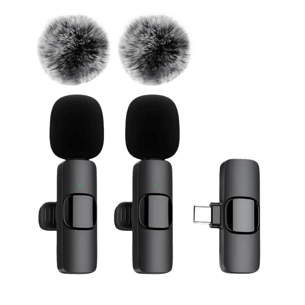 Wireless Lavalier Microphone Audio Video Recording Mini Mic - TKINGS