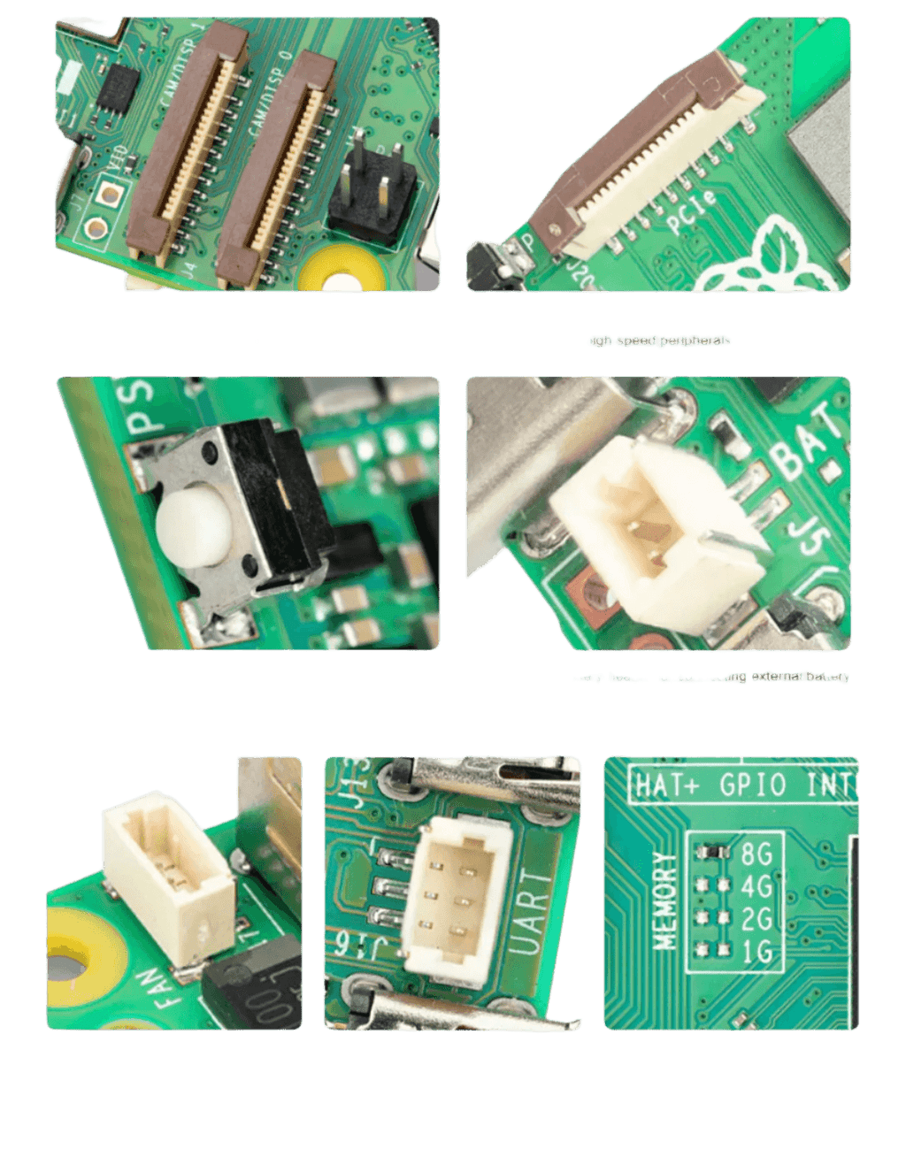 Raspberry Pi 5 PCIe to M.2 NVME Kit 4G 8G 16GB RAM - TKINGS