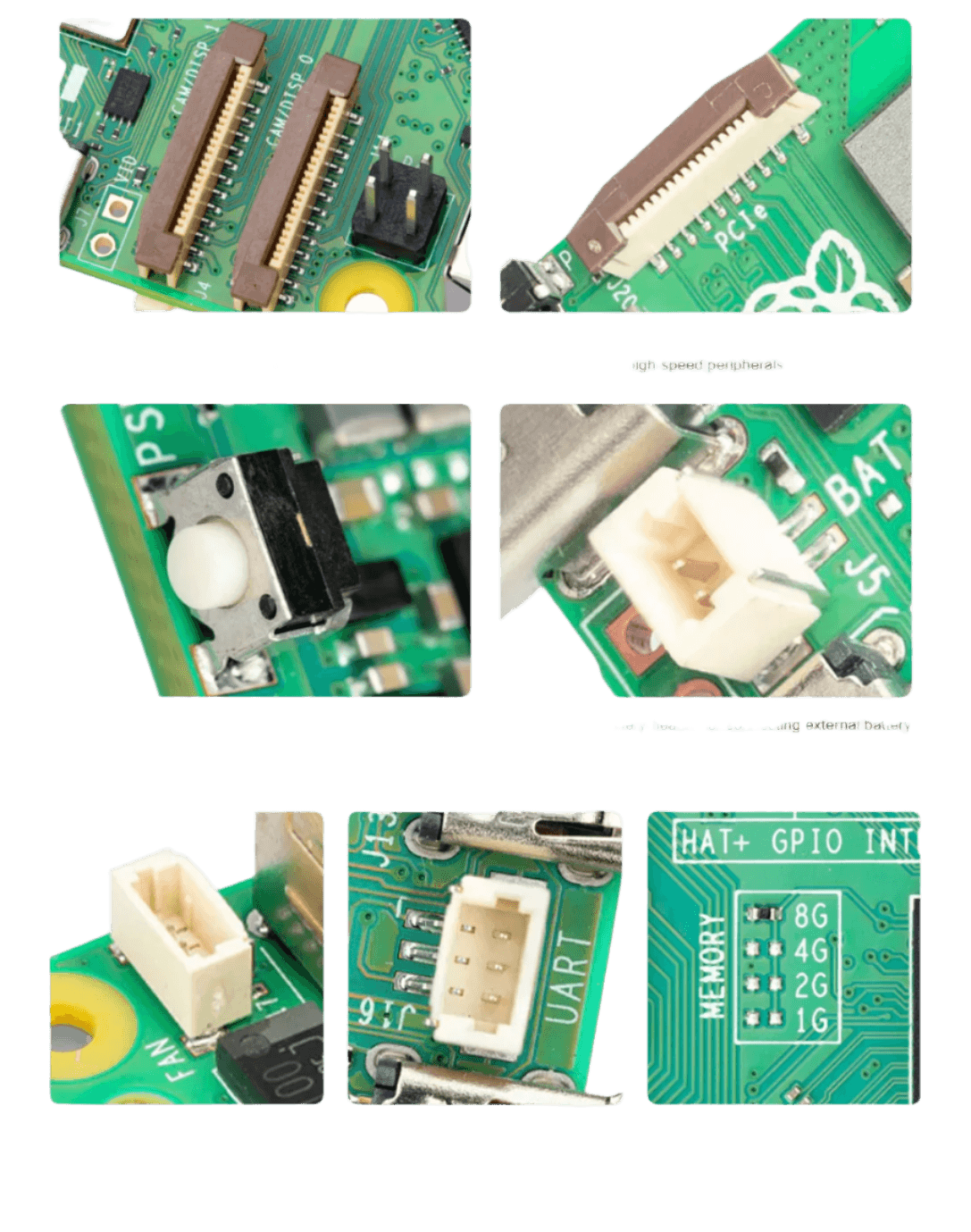 Raspberry Pi 5 PCIe to M.2 NVME Kit 4G 8G 16GB RAM - TKINGS