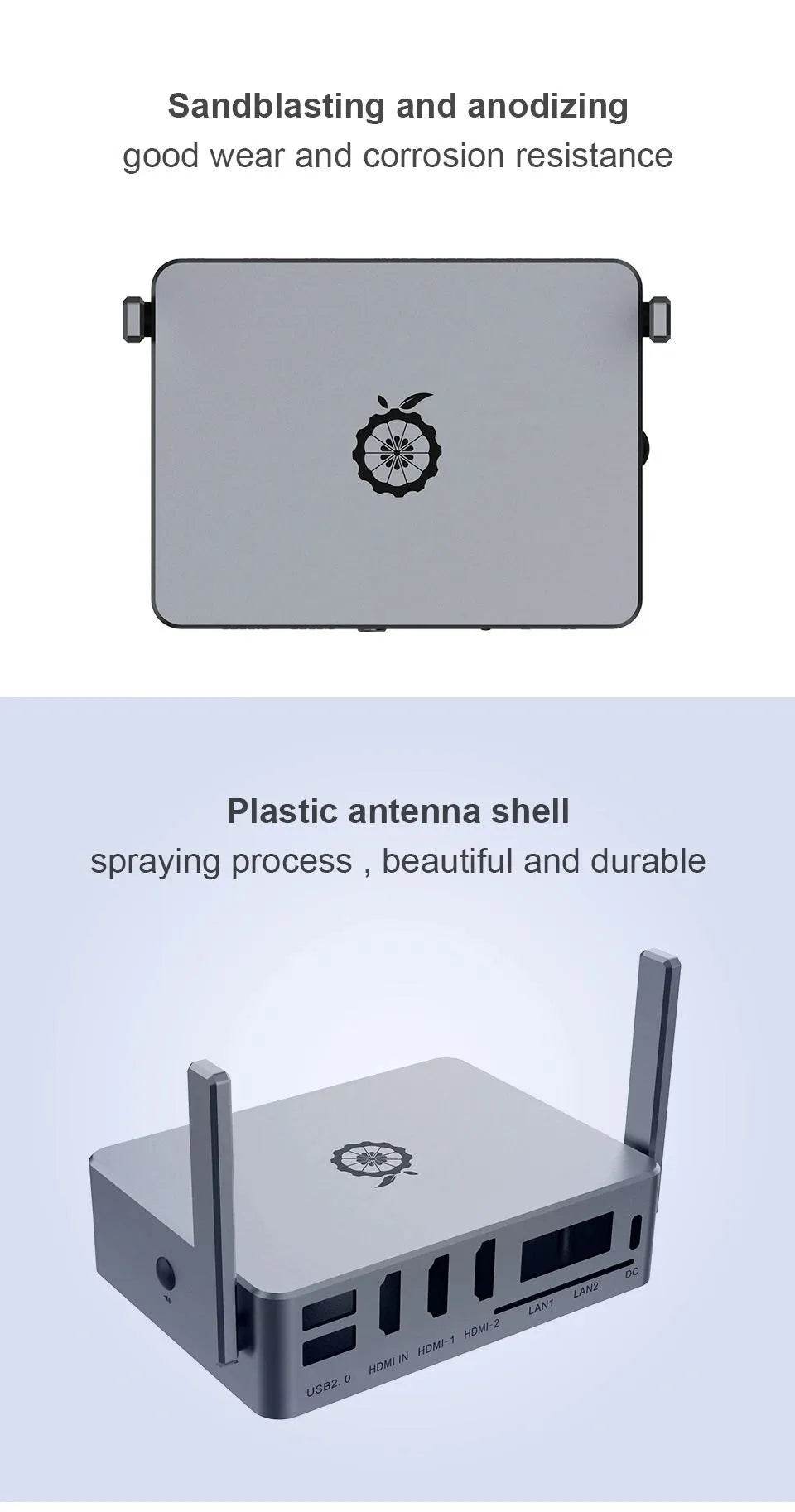Orange Pi 5 Plus Aluminum Case Metal Shell Passive Cooling - TKINGS