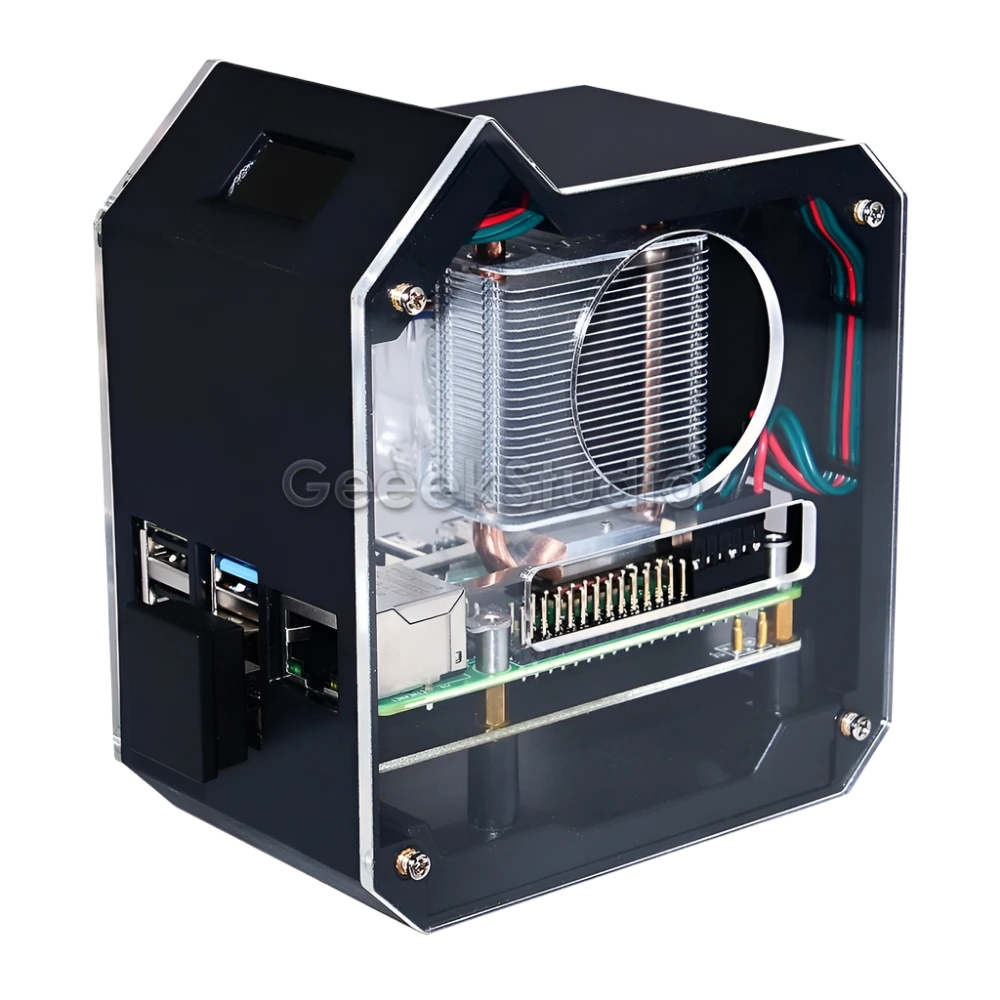 ABS Mini Tower Enlosure Case RGB Programmable Fan - TKINGS