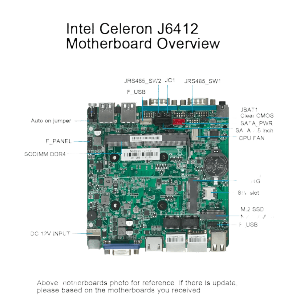 Intel Celeron Fanless Industrial IoT Mini PC J6412 J2900 J1900 2x - TKINGS