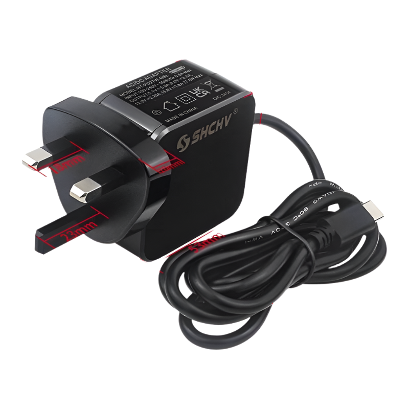 Raspberry Pi 5 Power Supply PD 27W 5.1V 5A USB Type-C Power - TKINGS