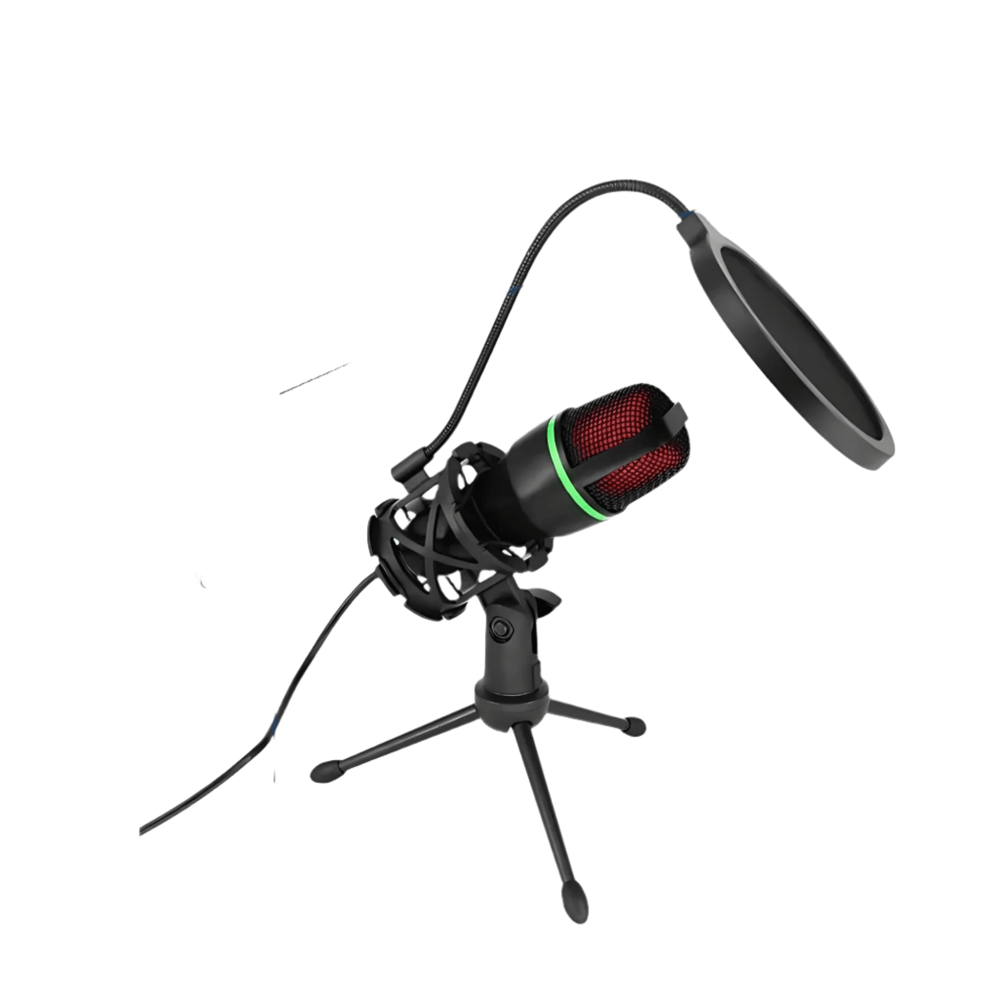 Professional Condenser Microphone RGB Lighting & Tripod Stand - TKINGS