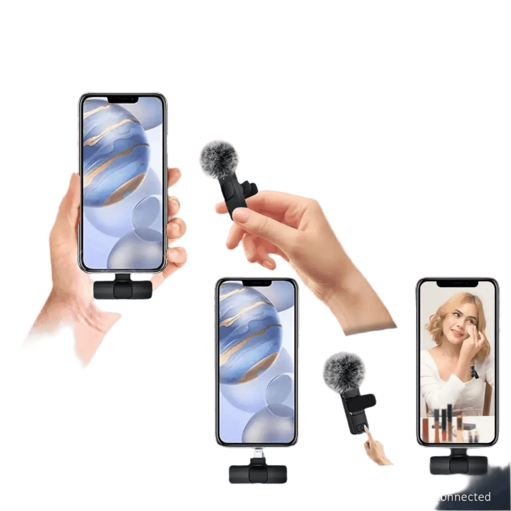Wireless Lavalier Microphone Audio Video Recording Mini Mic - TKINGS