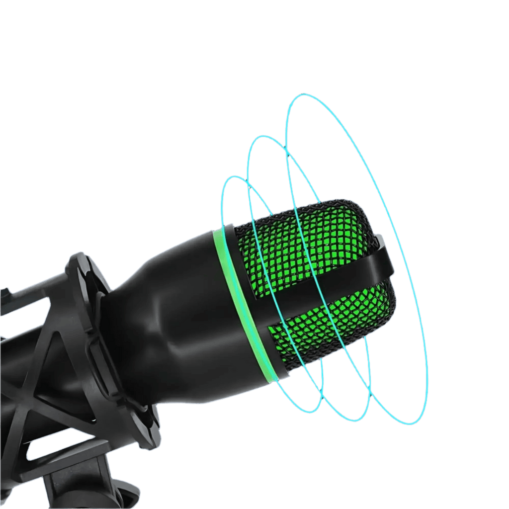 Professional Condenser Microphone RGB Lighting & Tripod Stand - TKINGS