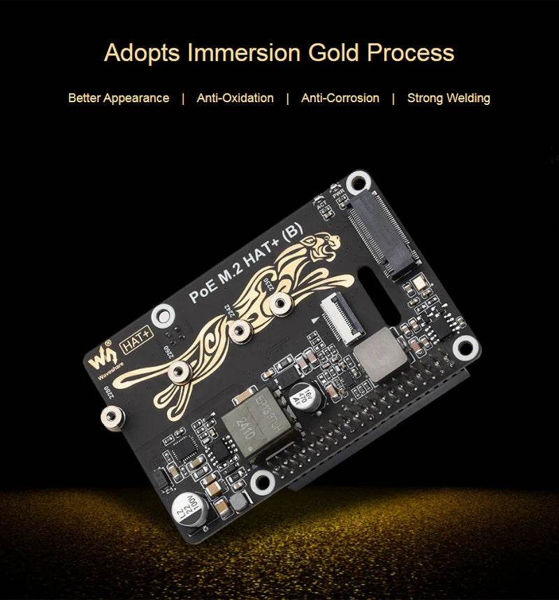 Raspberry Pi 5 PCIe To M.2 With PoE HAT (B) - TKINGS