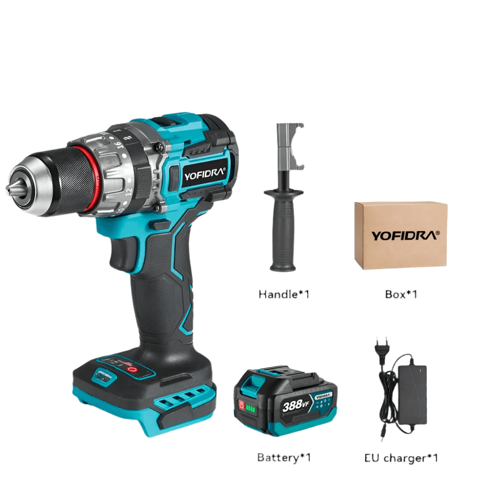 YOFIDRA 700N.M Brushless Electric Impact Drill Cordless Screwdriver - TKINGS