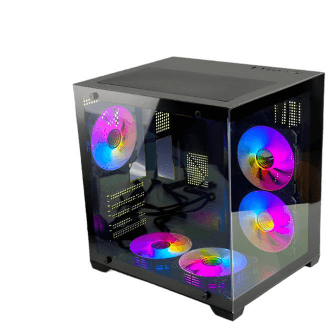 Computer Cases & Towers case pc Gaming White Micro ATX - TKINGS