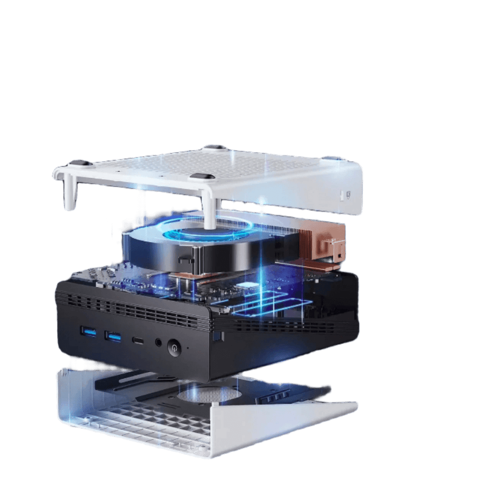 UBox Mini PC AMD Ryzen 5 6600H 16GB DDR5 512GB SSD Windows 11 - TKINGS