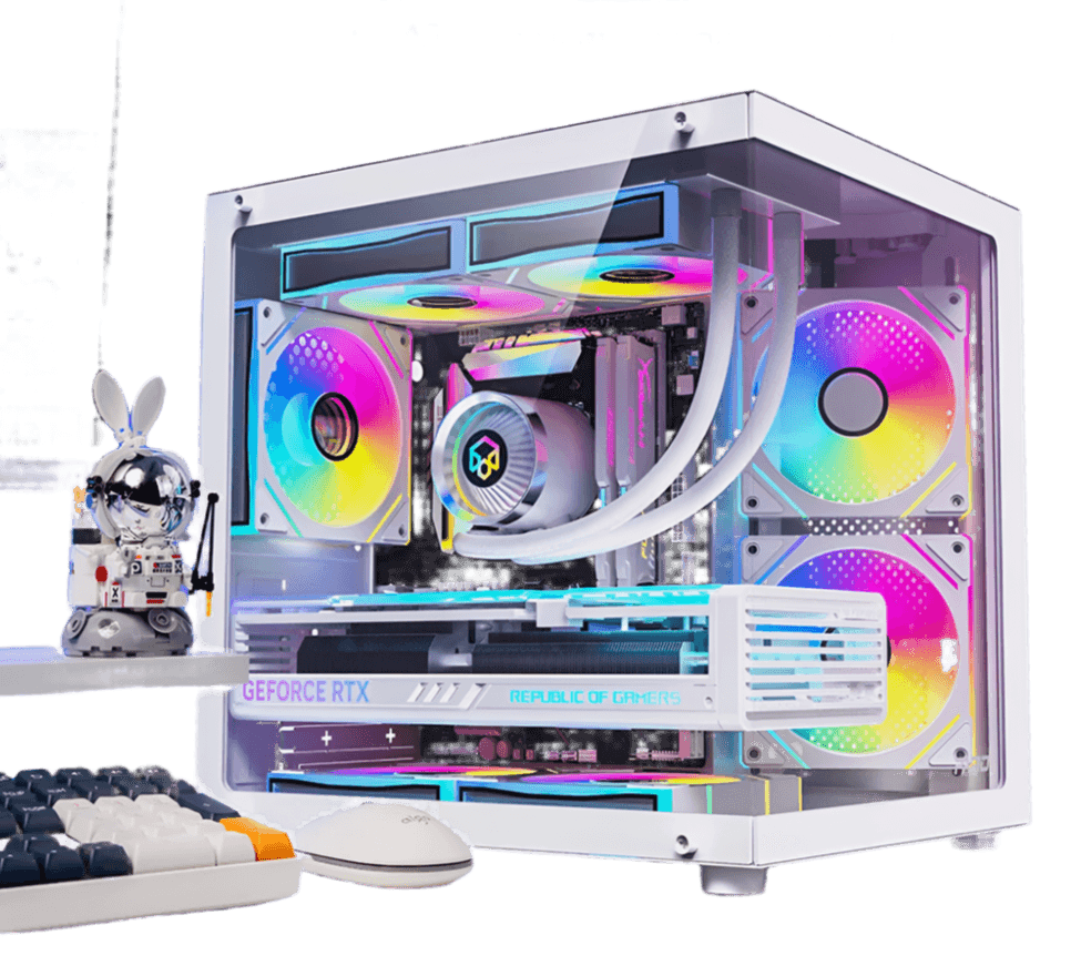 Pc Case Sea view Room M-ATX Desktop Computer Main Chassis - TKINGS