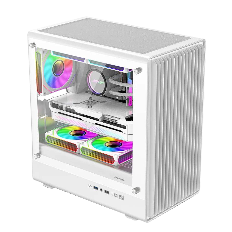 V1 MATX ITX Chassis Desktop Computer Side Transparent Glass - TKINGS