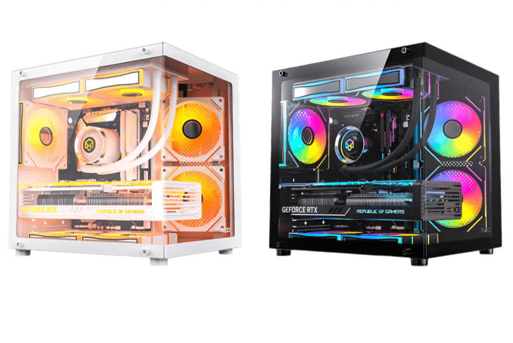 Pc Case Sea view Room M-ATX Desktop Computer Main Chassis - TKINGS