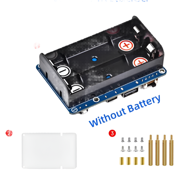 Raspberry Pi 5 4 3 UPS HAT Support 21700 Li Battery 5V - TKINGS