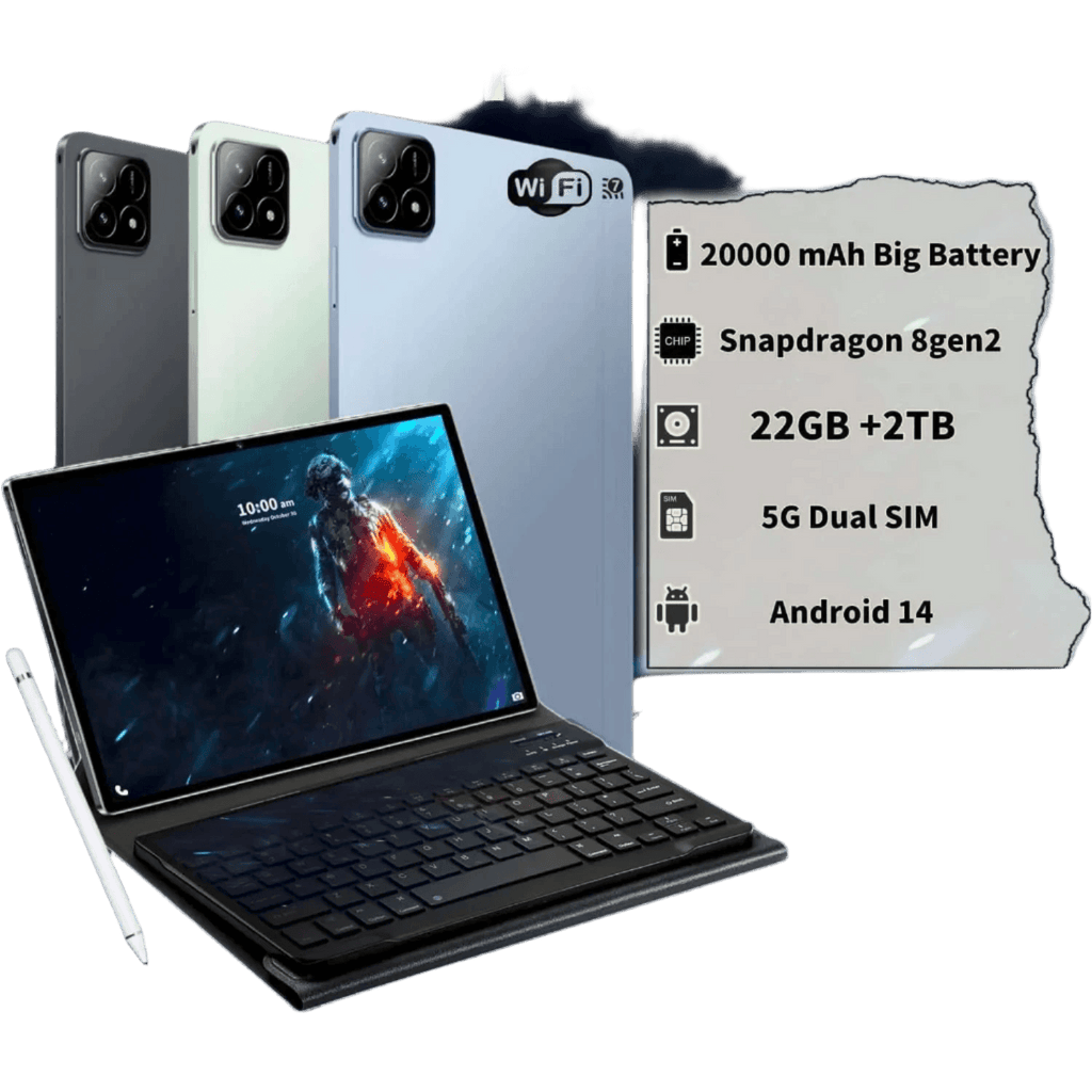 PAD 7S Pro 8GEN2 11'' HD 22GB+2TB 20000 mAh 5G Dual SIM Wifi - TKINGS
