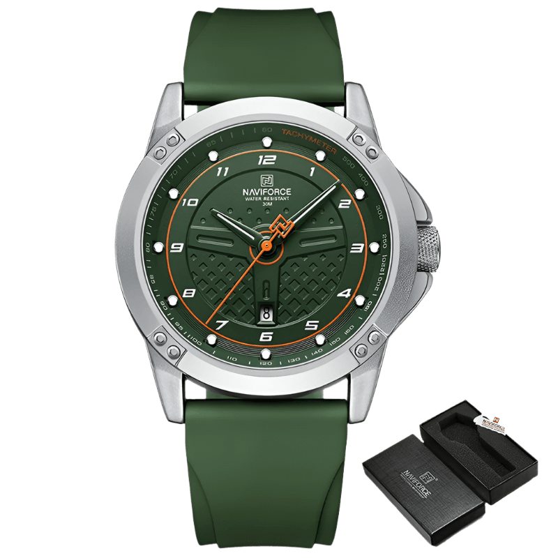 NAVIFORCE Watch Silicone Band Military Sports Waterproof Quartz - TKINGS