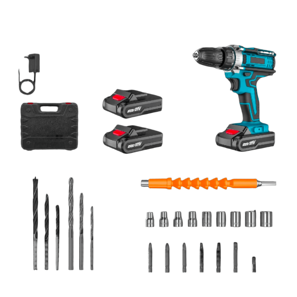 Cordless Impact Screwdriver Handheld Drill Power Tool 32 Torque - TKINGS