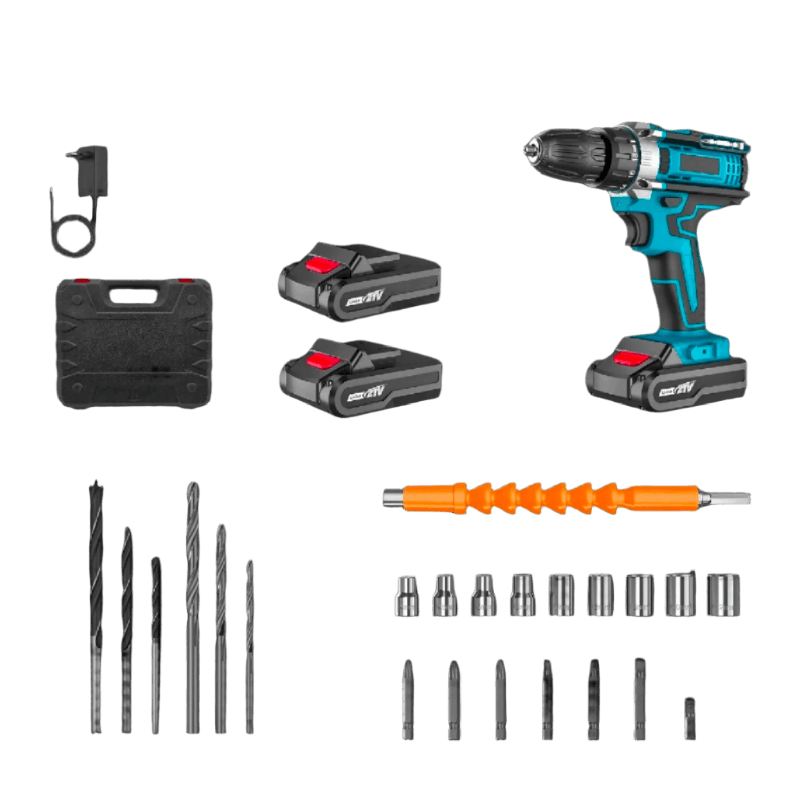 Cordless Impact Screwdriver Handheld Drill Power Tool 32 Torque - TKINGS