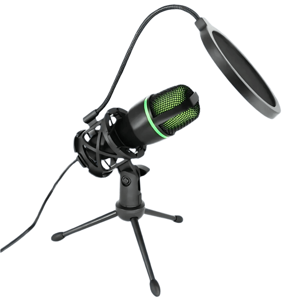 Professional Condenser Microphone RGB Lighting & Tripod Stand - TKINGS