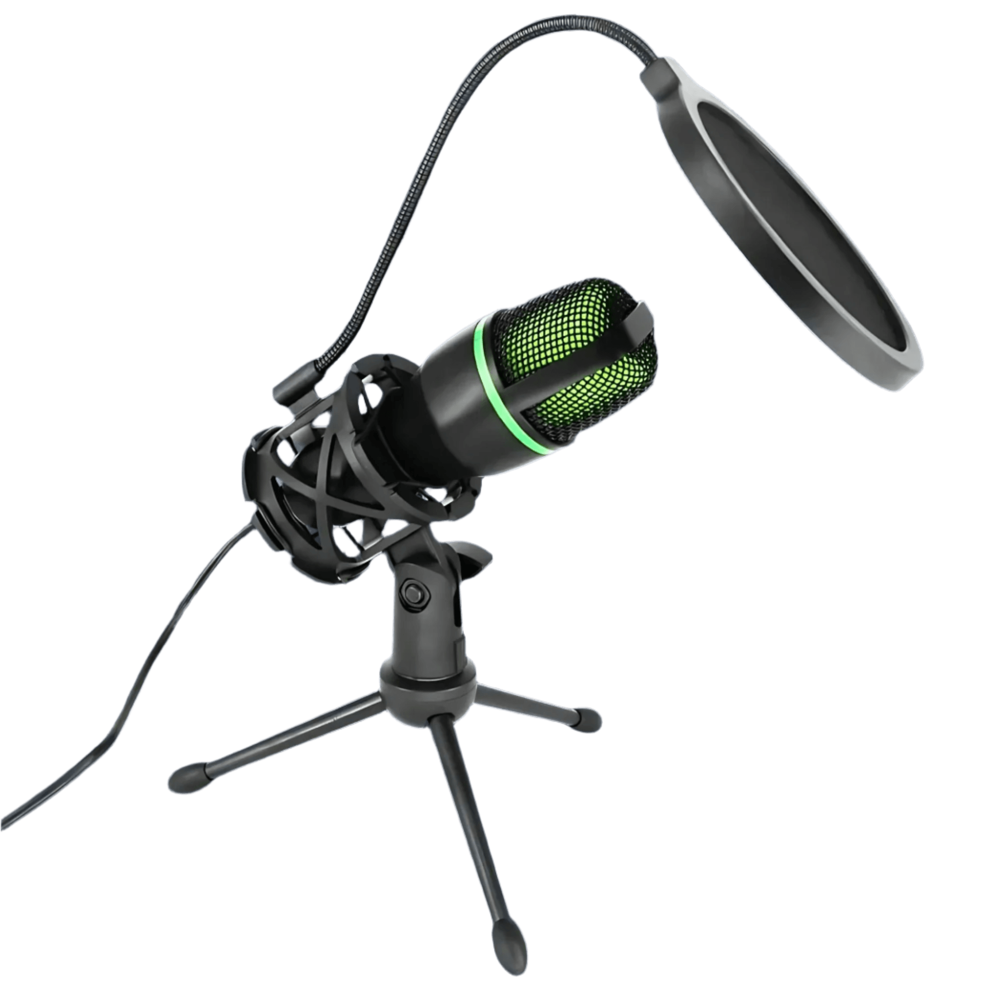 Professional Condenser Microphone RGB Lighting & Tripod Stand - TKINGS