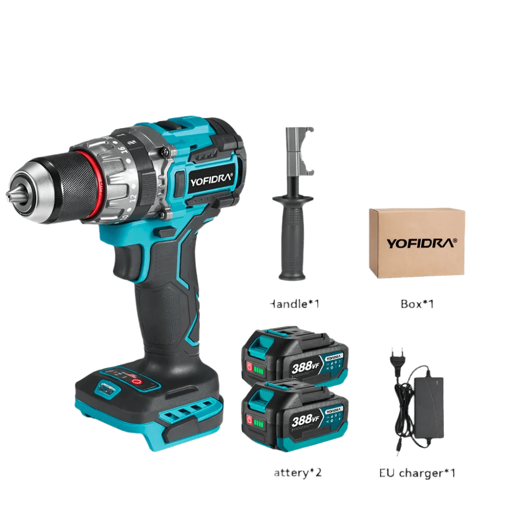 YOFIDRA 700N.M Brushless Electric Impact Drill Cordless Screwdriver - TKINGS
