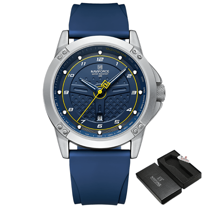 NAVIFORCE Watch Silicone Band Military Sports Waterproof Quartz - TKINGS