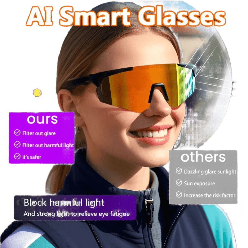 Smart Sunglasses Glasses Ultraviolet-Proof HIFI Sound Quality Call Outdoor - TKINGS