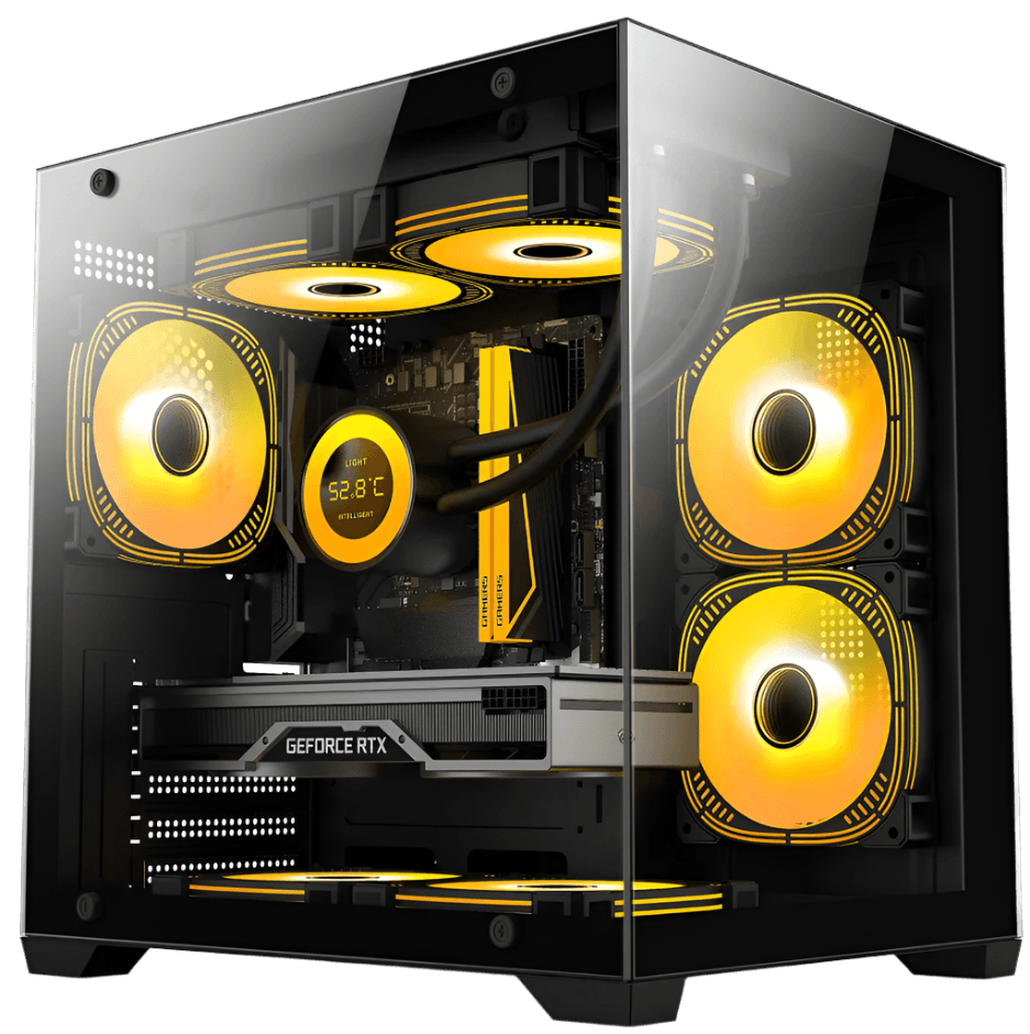 Computer Cases & Towers case pc Gaming White Micro ATX - TKINGS