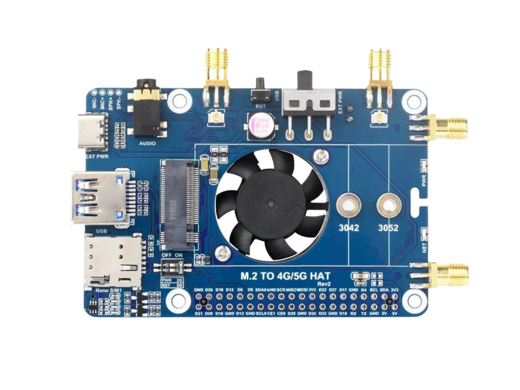 Waveshare SIM7600G-H M.2 4G HAT for Raspberry Pi LTE, LTE CAT4 - TKINGS