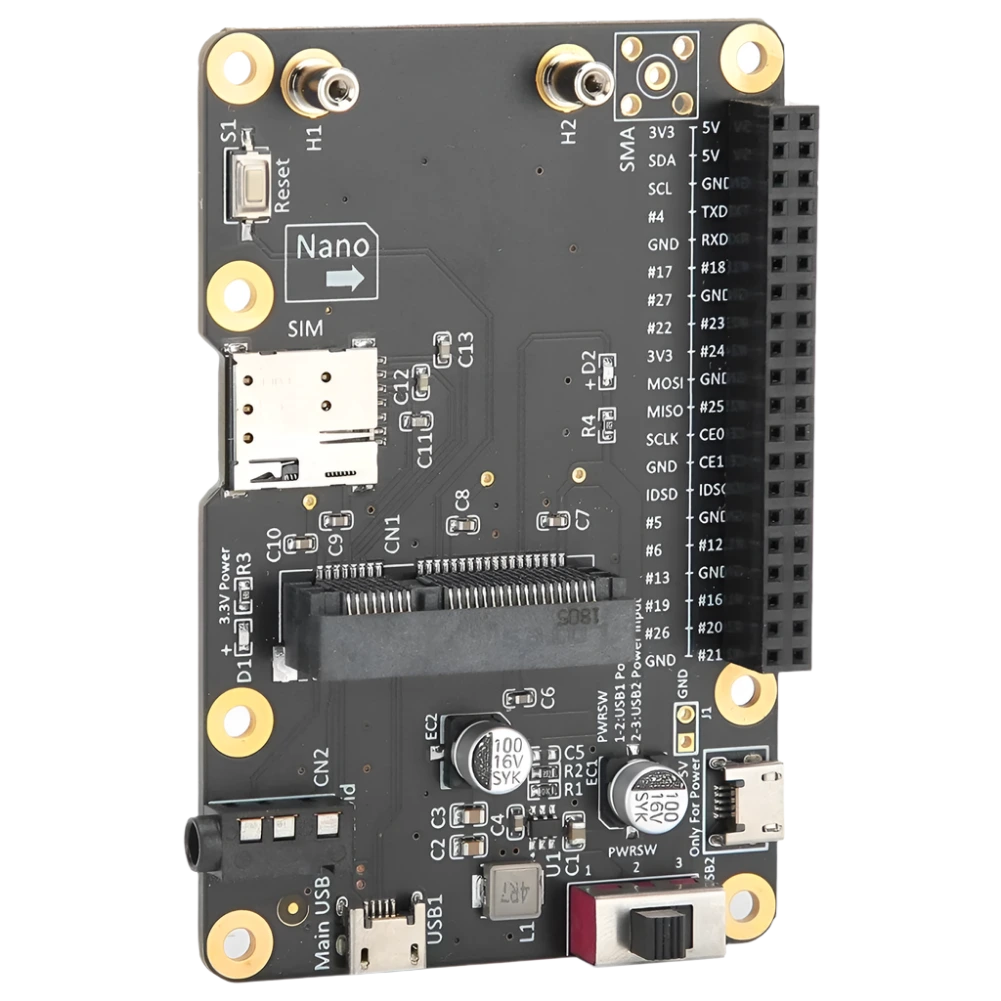 Mini 3G/4G/LTE Module HAT Portable USB Expansion Board with SIM Card - TKINGS
