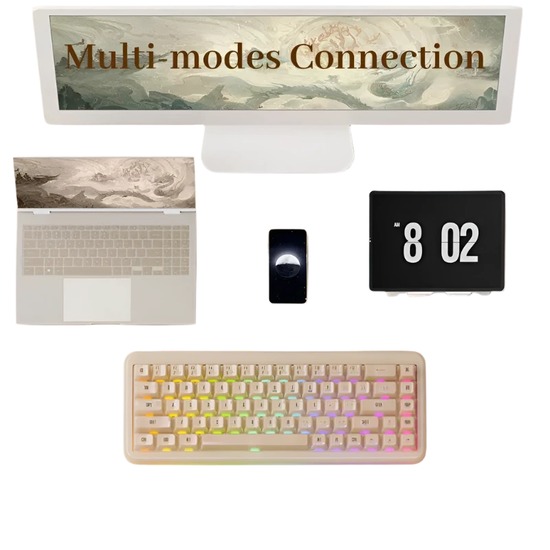 Akko YU01 Resin Mechanical Keyboard VIA 65% RGB Backlit Hot-swaP - TKINGS