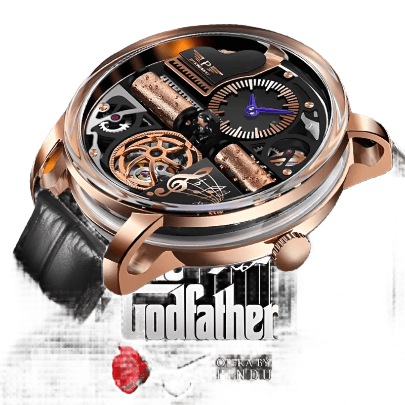 Mechanical Watch Godfather Classic Series 45.5MM Wristwatches Men M2791B - TKINGS