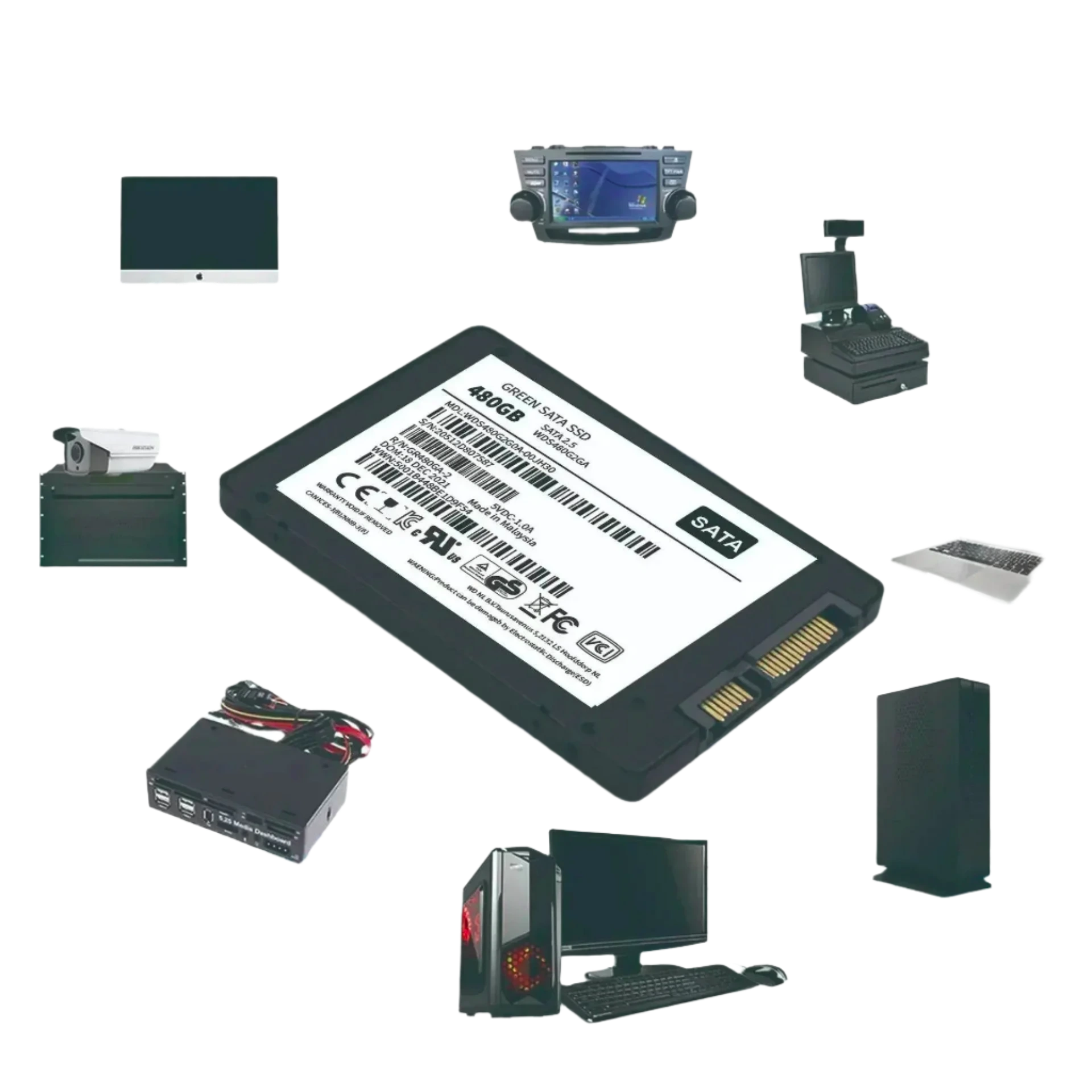 SSD Hard Drive, Sata3 Internal 2.5 Inch 4 To TLC 500 Mbps - TKINGS