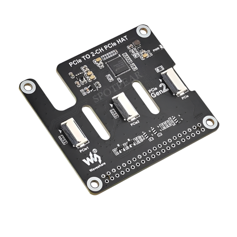 Raspberry Pi 5 PCIe to 2-CH PCIe FFC Dual PCIe HAT Board RPi5 Double - TKINGS