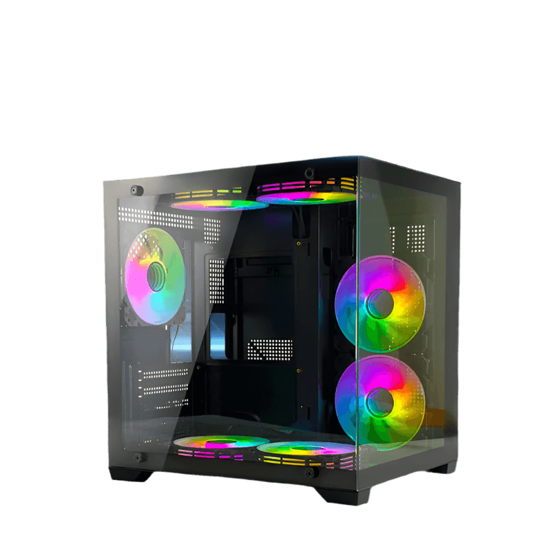 Computer Cases & Towers case pc Gaming White Micro ATX - TKINGS