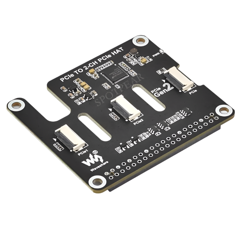 Raspberry Pi 5 PCIe to 2-CH PCIe FFC Dual PCIe HAT Board RPi5 Double - TKINGS