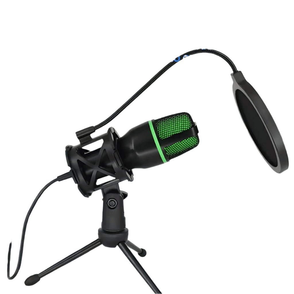 Professional Condenser Microphone RGB Lighting & Tripod Stand - TKINGS