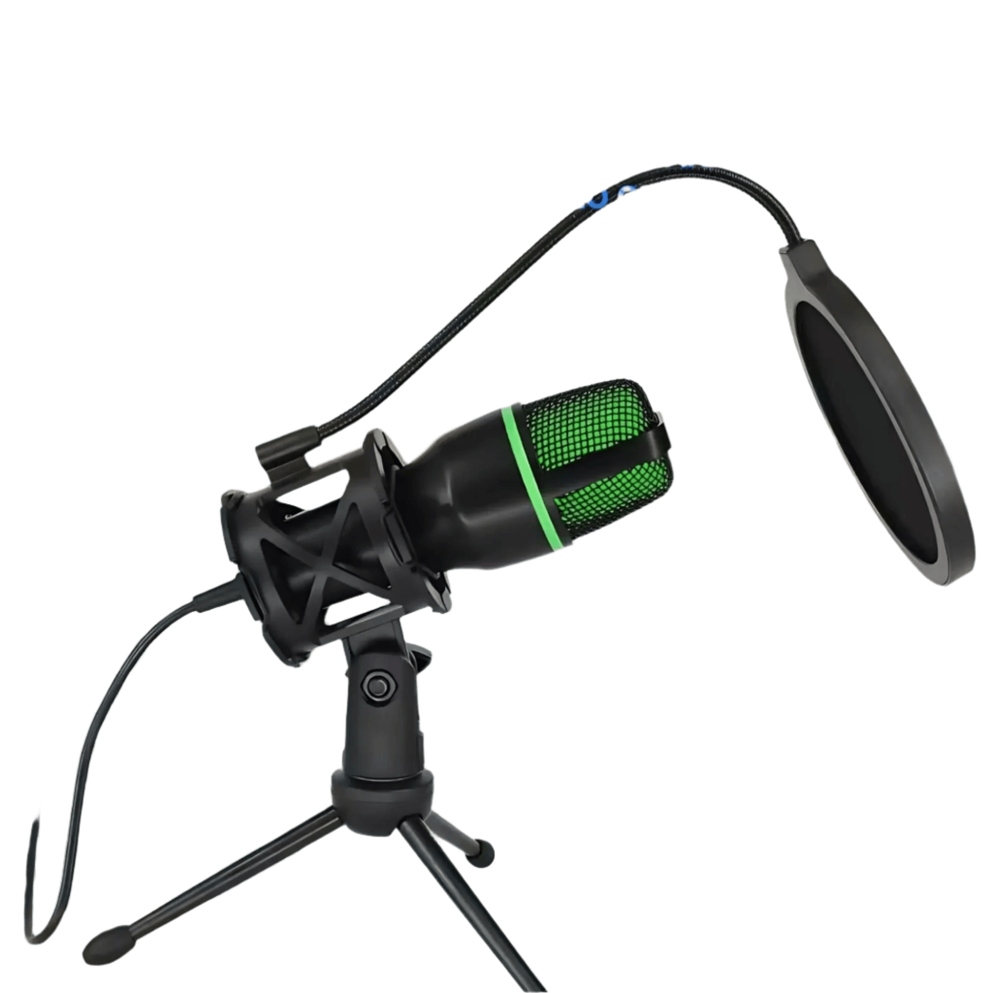 Professional Condenser Microphone RGB Lighting & Tripod Stand - TKINGS