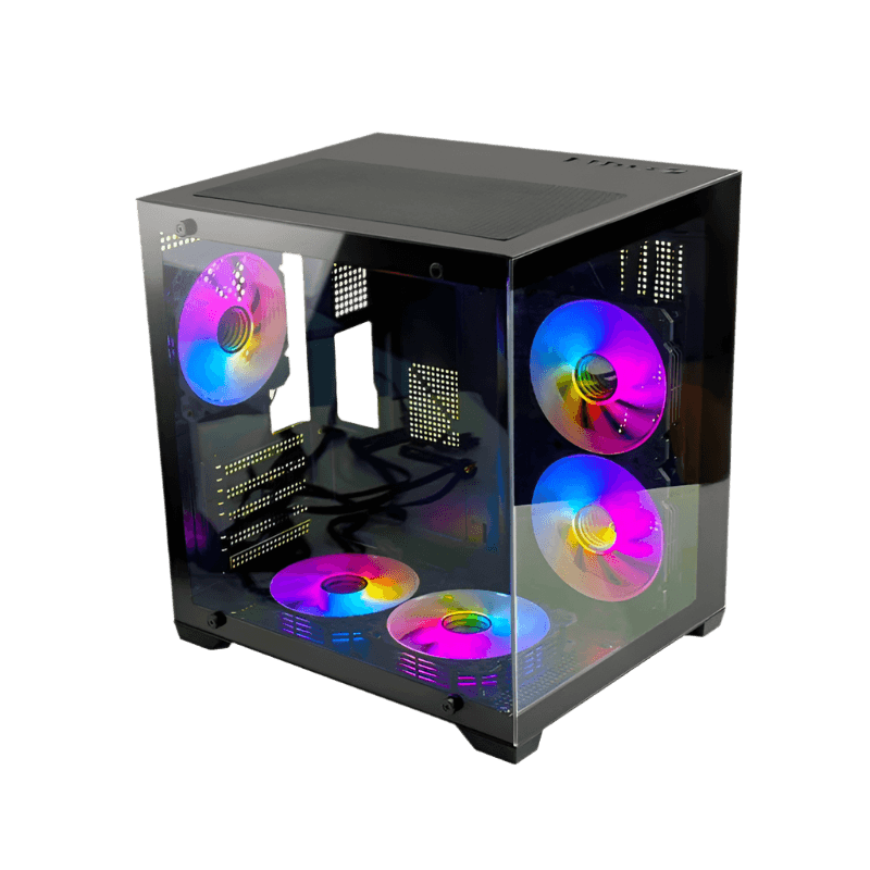 Computer Cases & Towers case pc Gaming White Micro ATX - TKINGS