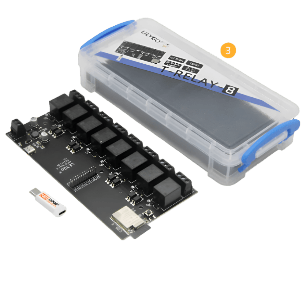 LILYGO® T-Relay 5V 8 Channel Relay Module ESP32 Wireless - TKINGS