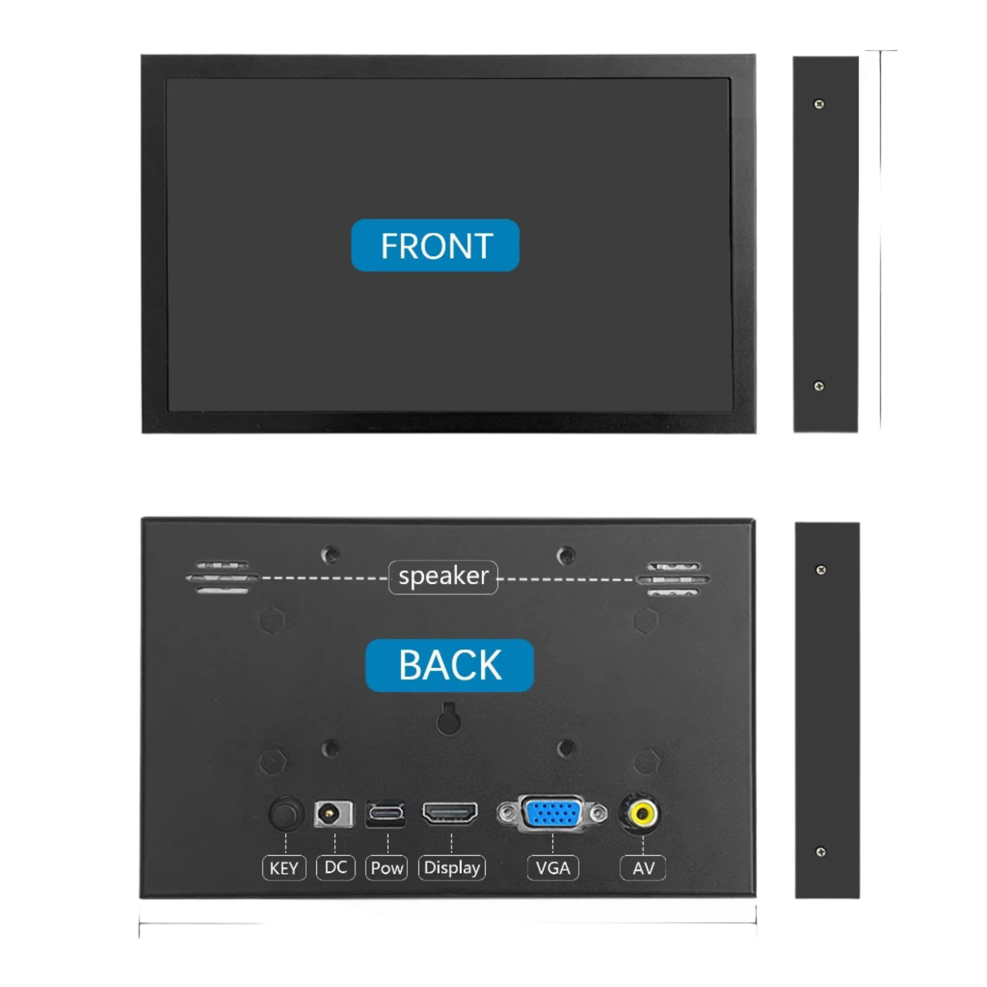 Raspberry Pi 7 Inch NONTouch Screen IPS 1024x600 HD LCD HDMI - TKINGS