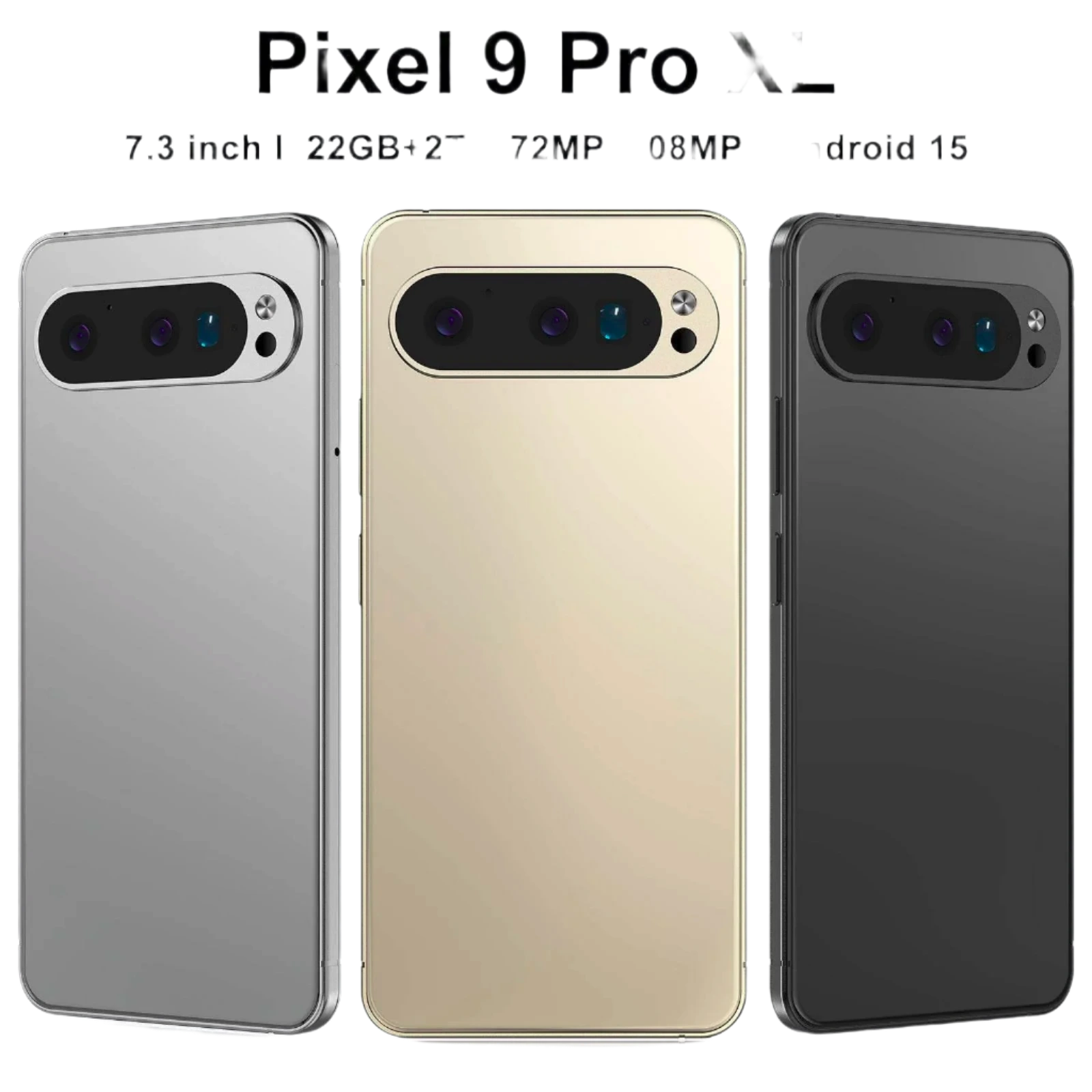 Pixel 9 Pro XL Smartphone 7.3 FHD 22G 2TB 8800mAh 78+108MP 4/5G - TKINGS