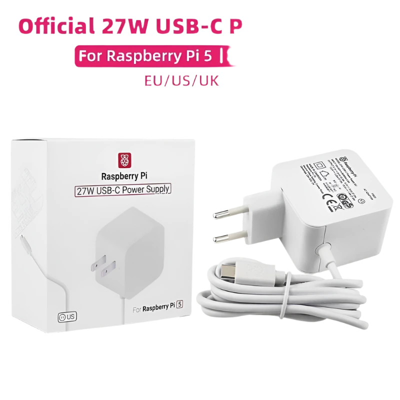 Official Raspberry Pi 27W USB-C Power Supply 5.1V 5A - TKINGS