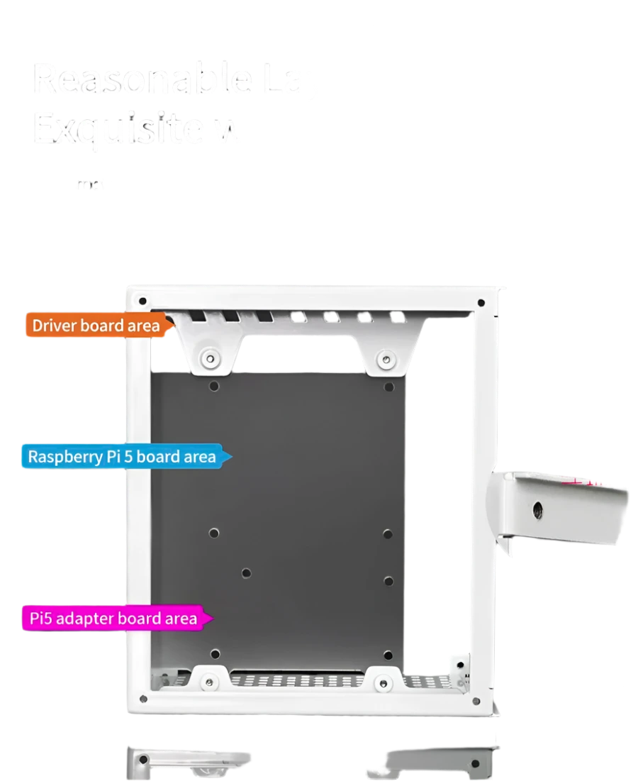 Protective Case for Raspberry Pi 5 Kit with Cooling Fan RGB - TKINGS