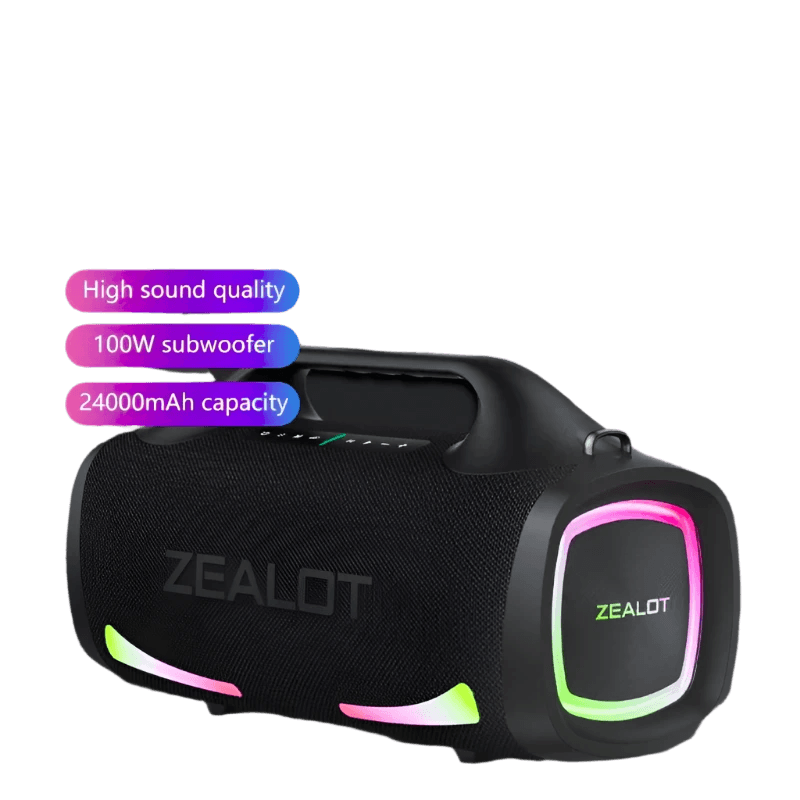 Zealot S79 100W Wireless speaker, Outdoor Portable Subwoofer - TKINGS